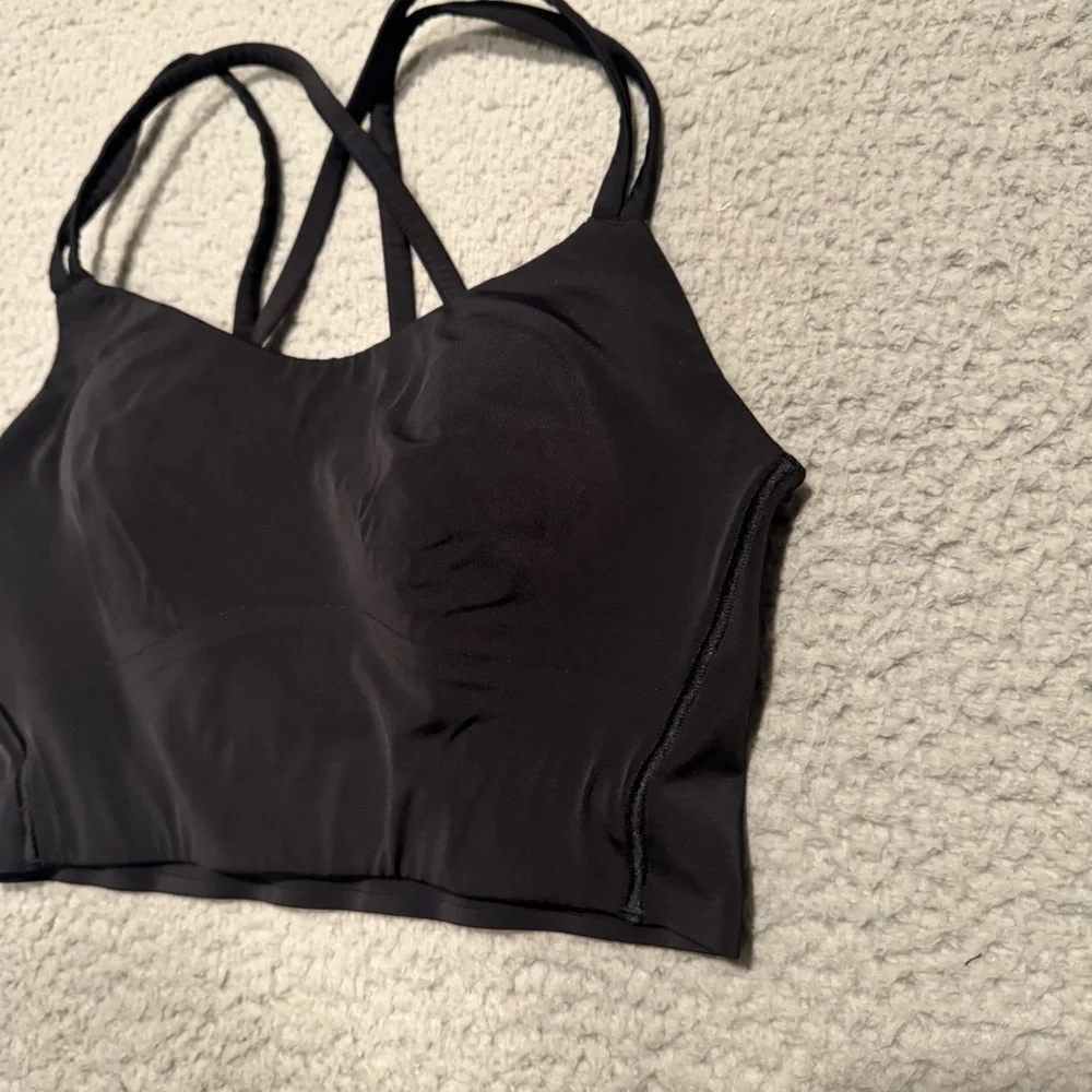 Lululemon Like a Cloud Bra Long Line *Light Support, B/C Cup Black Size 2
